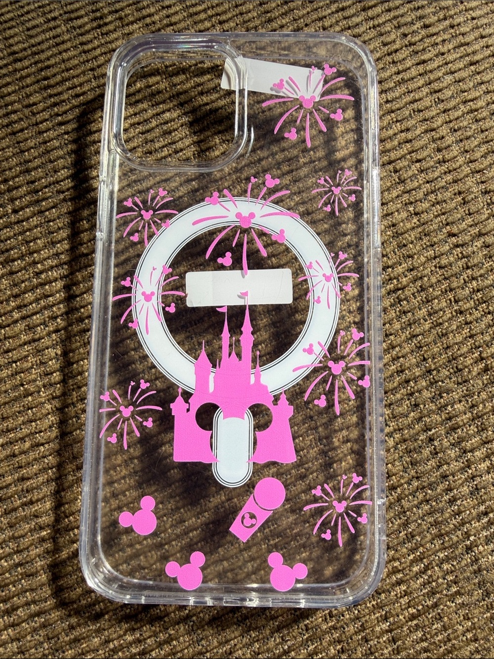 Disney Pink Castle Clear Phone Case